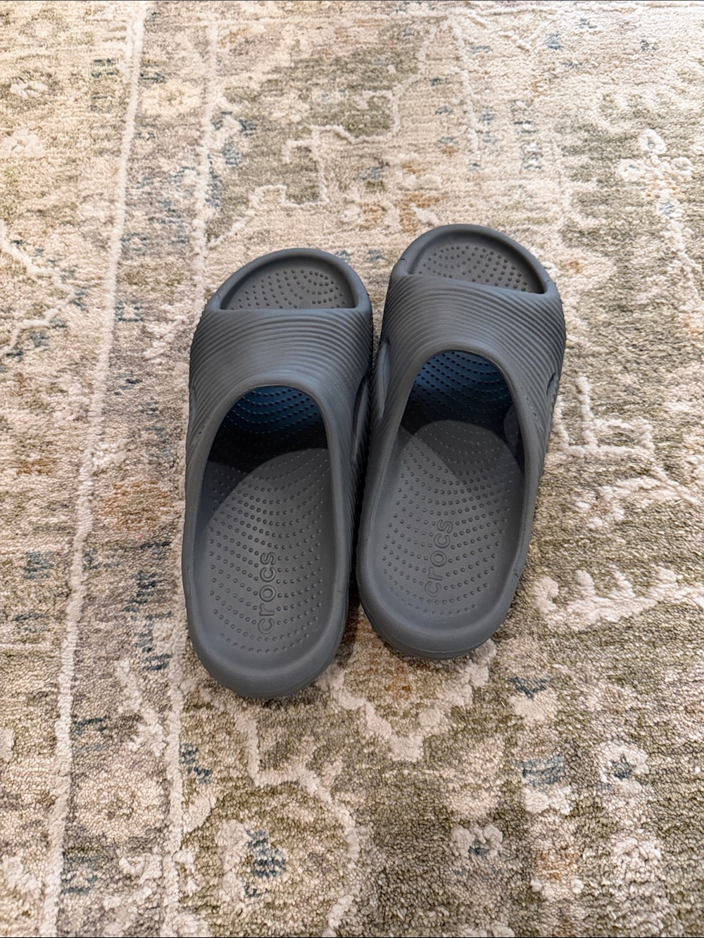 CROCS Gray Slide Sandals